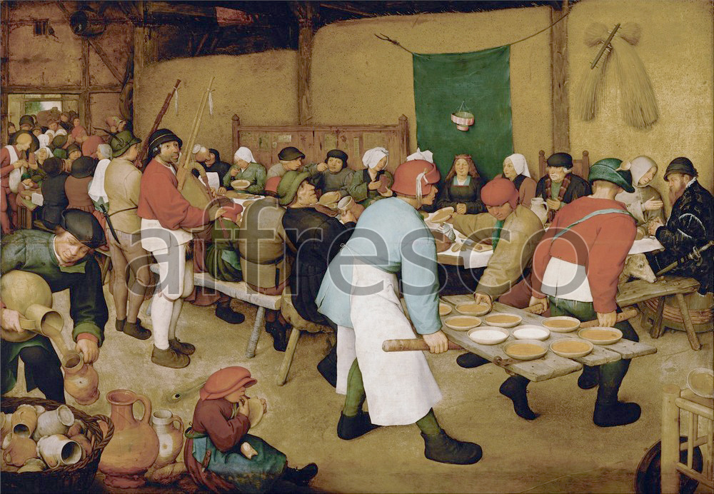 Каталог Аффреско, Жанровые сценыПитер Брейгель, Крестьянская свадьба  | арт. Pieter Bruegel the Elder, Peasant Wedding