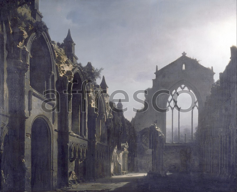 Каталог Аффреско, Классические пейзажиЛуи Дагер | арт. Louis Daguerre, The Ruins of Holyrood Chapel