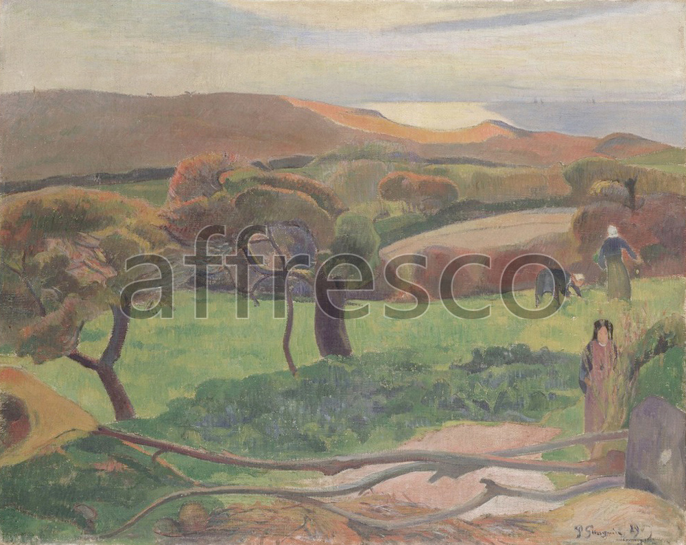 Каталог Аффреско, Импрессионисты и постимпрессионистыПоль Гоген, Бретонский пейзаж | арт. Paul Gauguin, Landscape from Bretagne