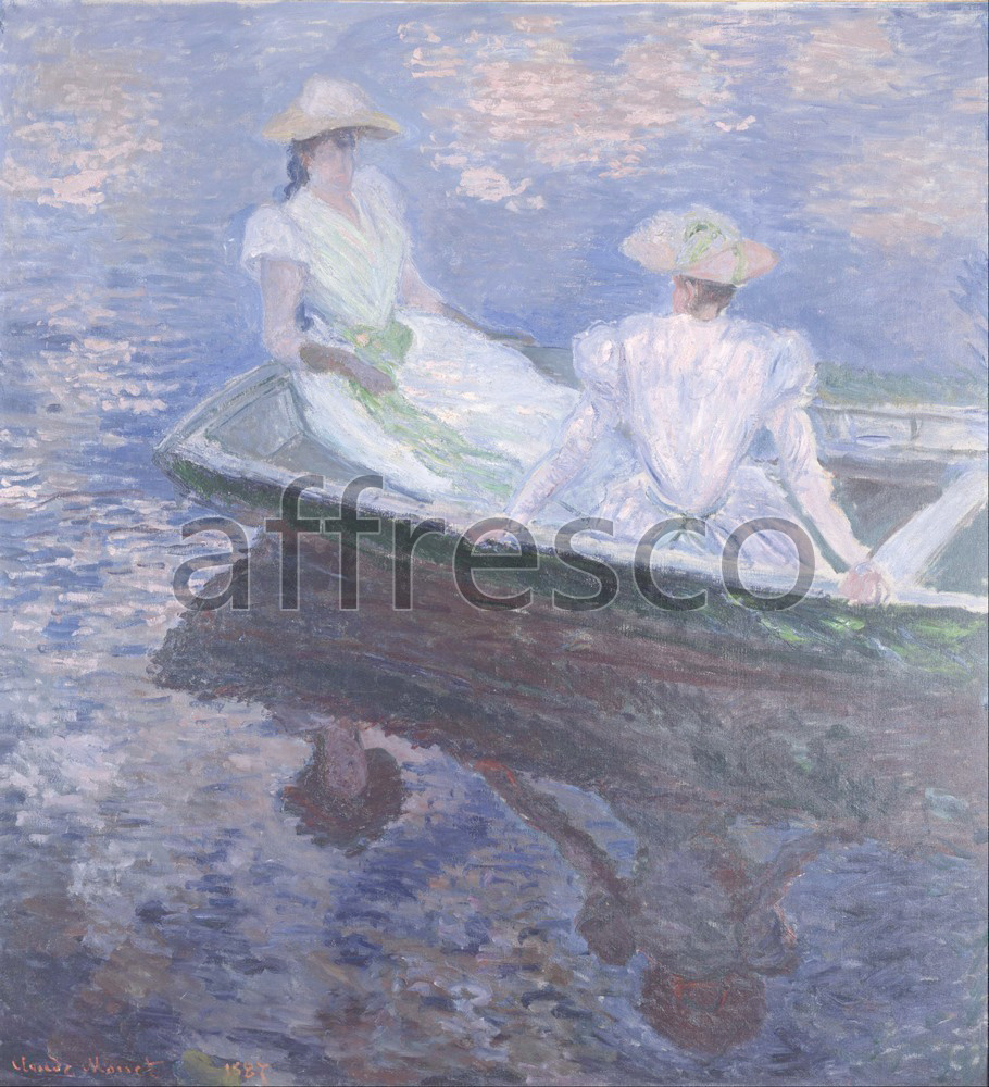 Каталог Аффреско, Импрессионисты и постимпрессионистыКлод Моне, В лодке | арт. Claude Monet, On the Boat