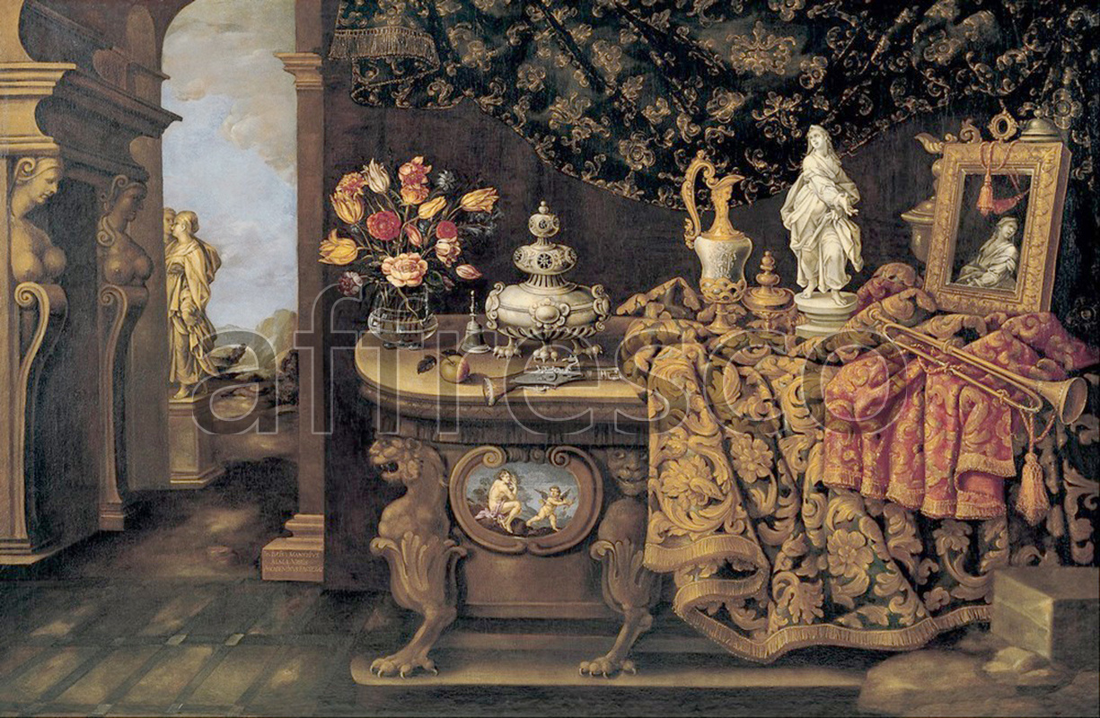Каталог Аффреско, НатюрмортGiovanni Battista Manerius, The Five Senses | арт. Giovanni Battista Manerius, The Five Senses
