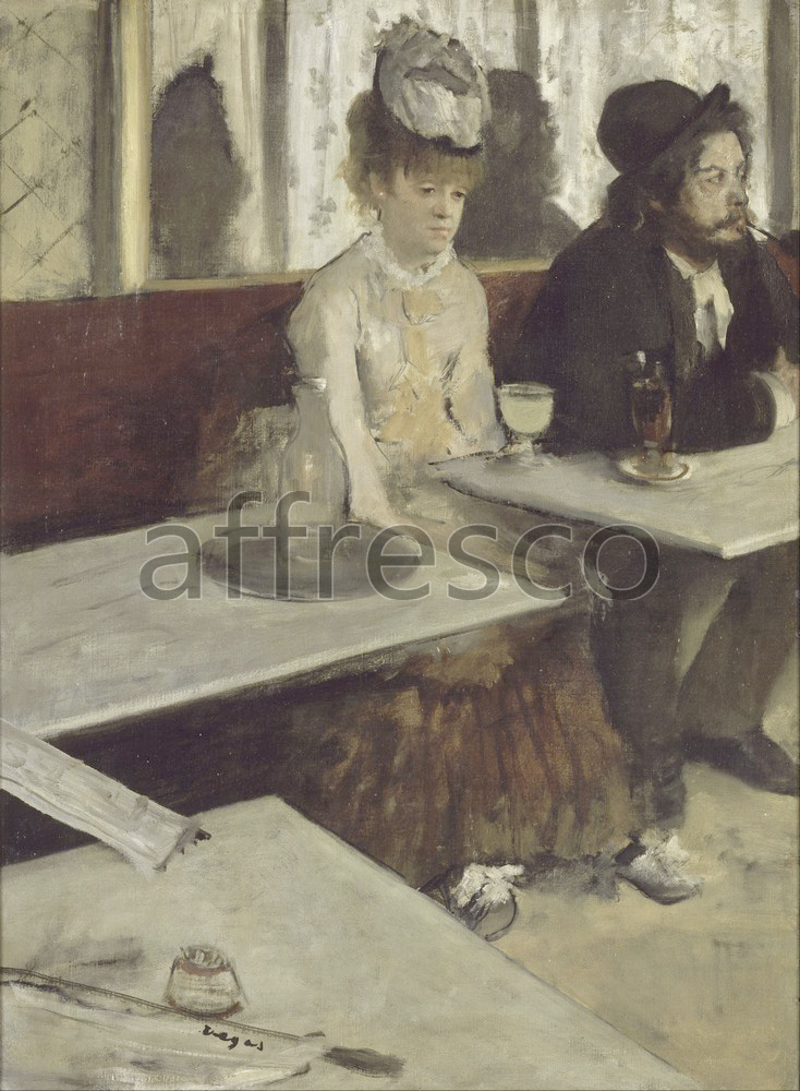 Каталог Аффреско, Импрессионисты и постимпрессионистыЭдгар Дега, В Кафе | арт. Edgar Degas, In a Cafe
