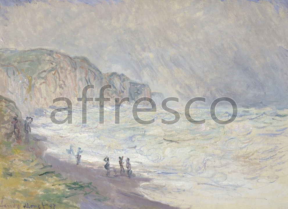 Каталог Аффреско, Импрессионисты и постимпрессионистыКлод Моне, море в Пурвилле | арт. Claude Monet, Heavy Sea at Pourville