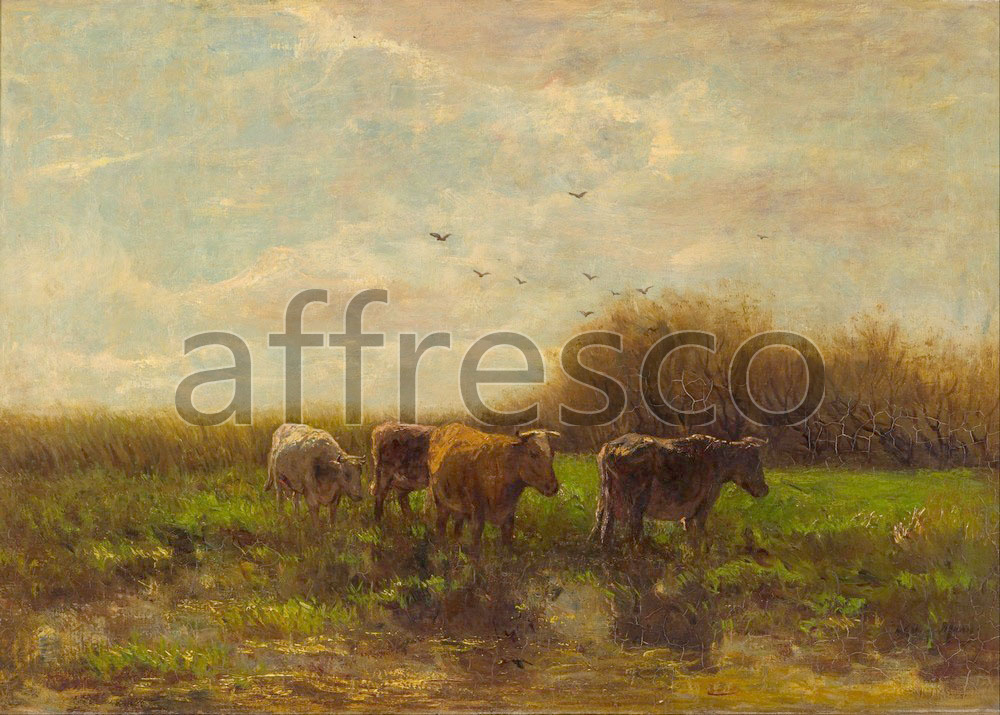 Каталог Аффреско, Классические пейзажиВиллем Марис | арт. Willem Maris, Cows at evening