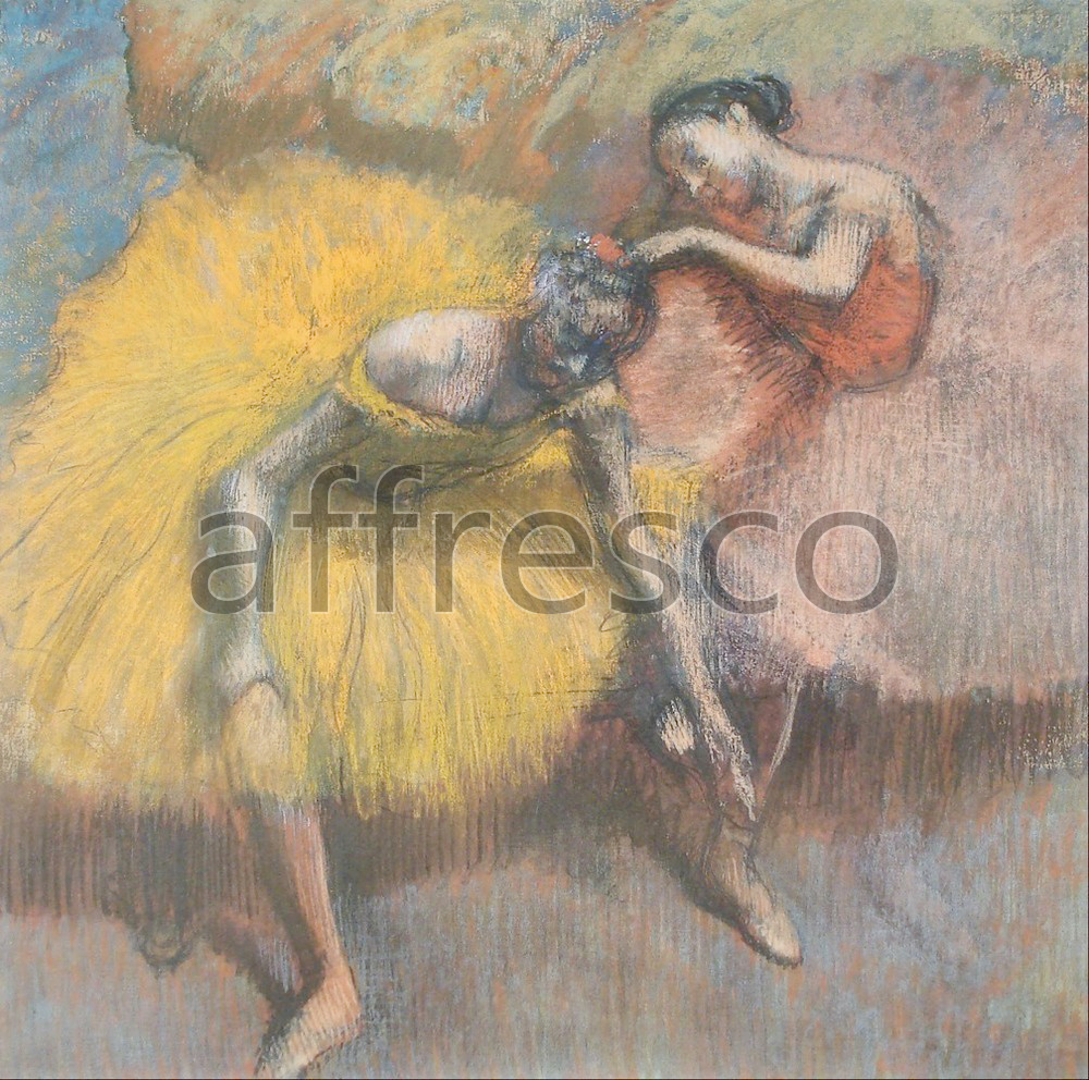 Каталог Аффреско, Импрессионисты и постимпрессионистыЭдгар Дега, Две танцовщицы в желтом и розовом | арт. Edgar Degas, Deux danseuses jaunes et roses