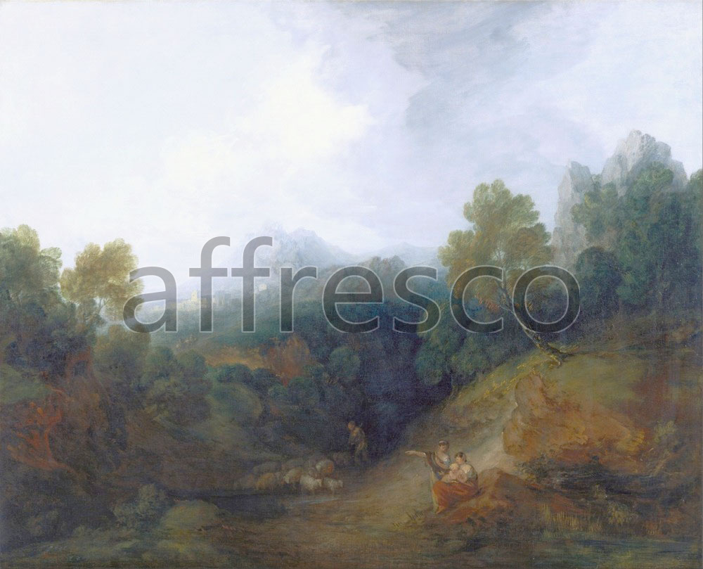 Каталог Аффреско, Классические пейзажиТомас Гейнсборо | арт. Thomas Gainsborough, Landscape with a Flock of Sheep